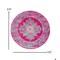 Homeroots 5 ft. Round Fuchsia & Blue Distressed Area Rug 385263 - alternate 7